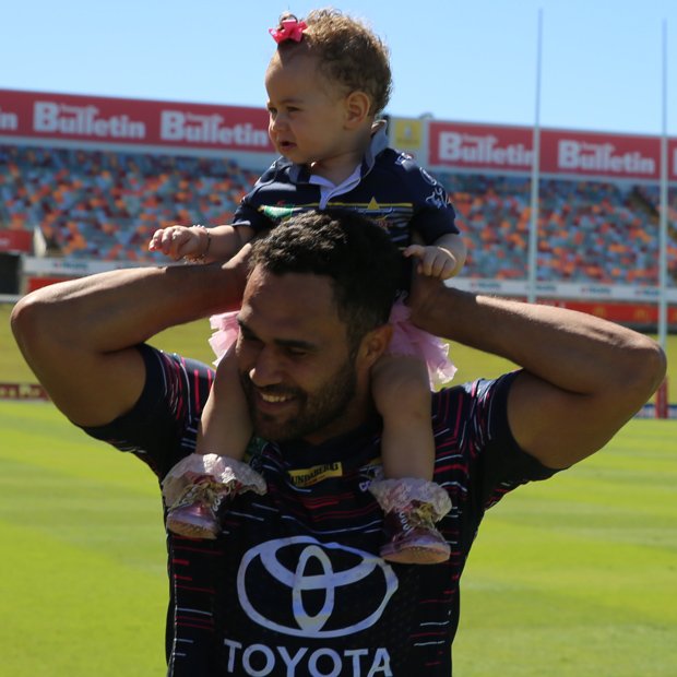 nthqldcowboys's tweet photo. JUST CAUSE: @Juz_e and daughter Giselle at Cowboys HQ for #WomeninLeague media opp
#NRLCowboysWarriors #ridemcowboys https://t.co/gYDqDqoQt3