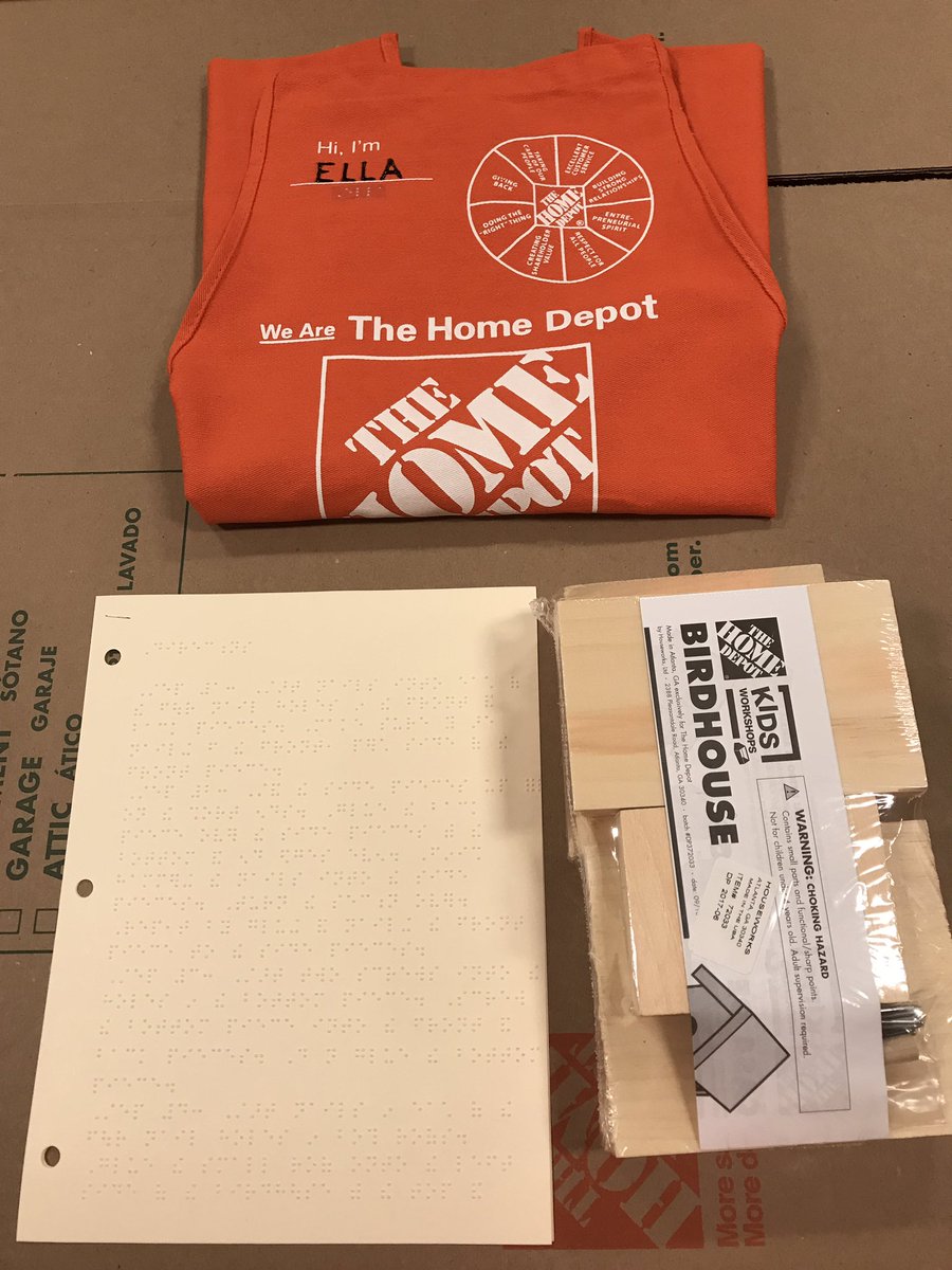 amyb2713's tweet photo. So inspired by SASM Tom. Making aprons/directions in Braille for a kids workshop for visually impaired.@wilkie_cindy @johndvazquez https://t.co/SZO1yTkwgz