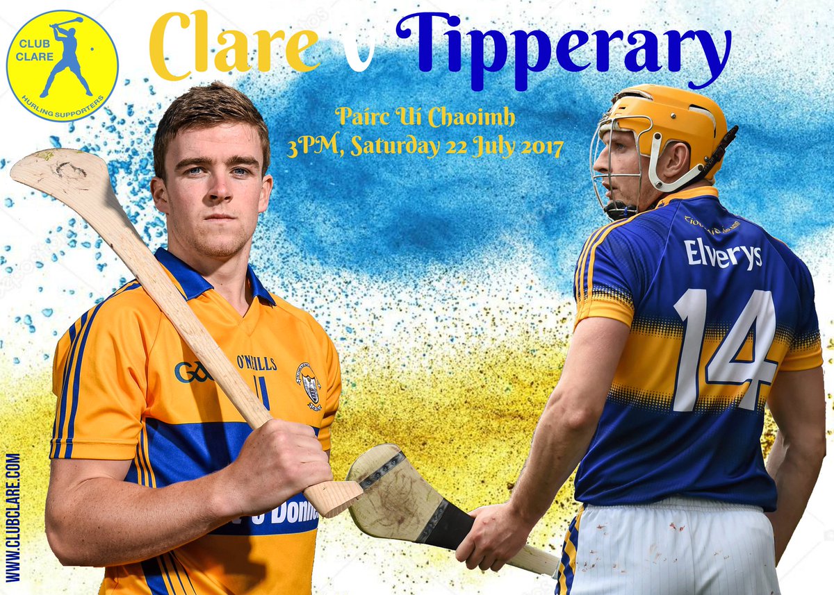 ClubClareHS's tweet photo. #3daystogo #bethe16th #CLAREvTIPP #hurling #gaa https://t.co/HLw8332liV