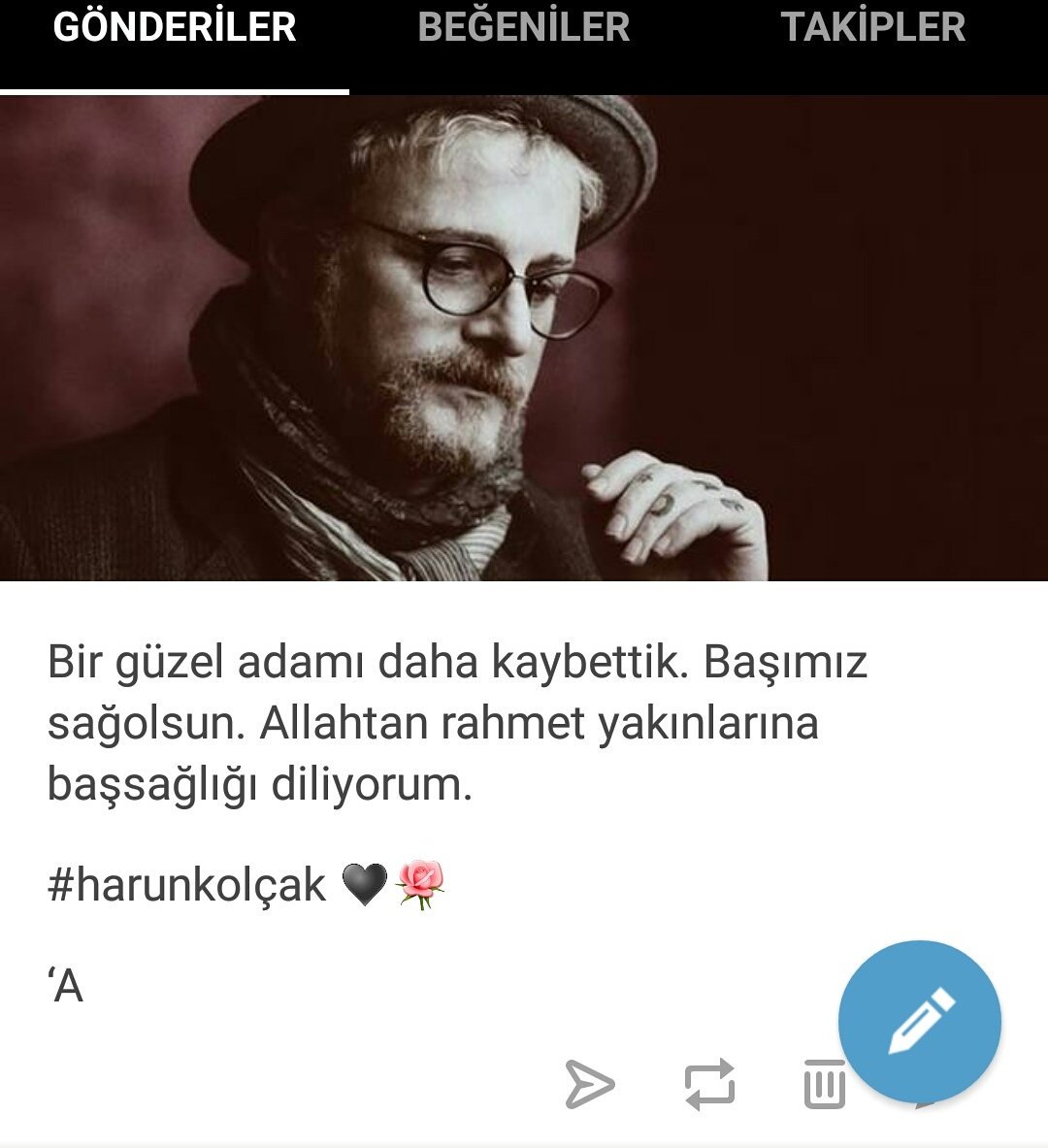aleyna_obrien's tweet photo. #harunkolçak Allah rahmet eylesin. Mekanın cennet olsun. 🌹♥ https://t.co/ye2XGrO6iL