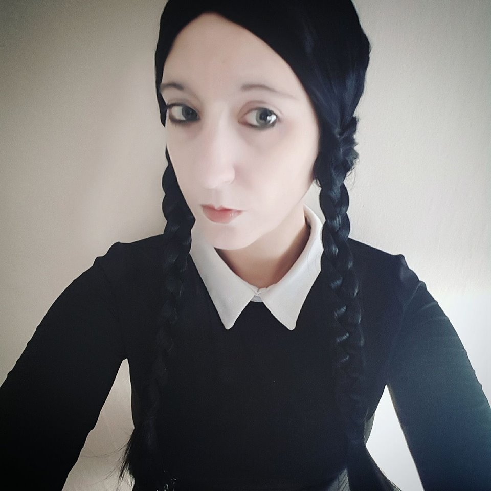 My new #cosplay #costume for #lfcc <a href="/Showmasters/">Showmasters</a> next week! #wednesdayaddams #addamsfamily #costumer #cosplayer 🖤💀
