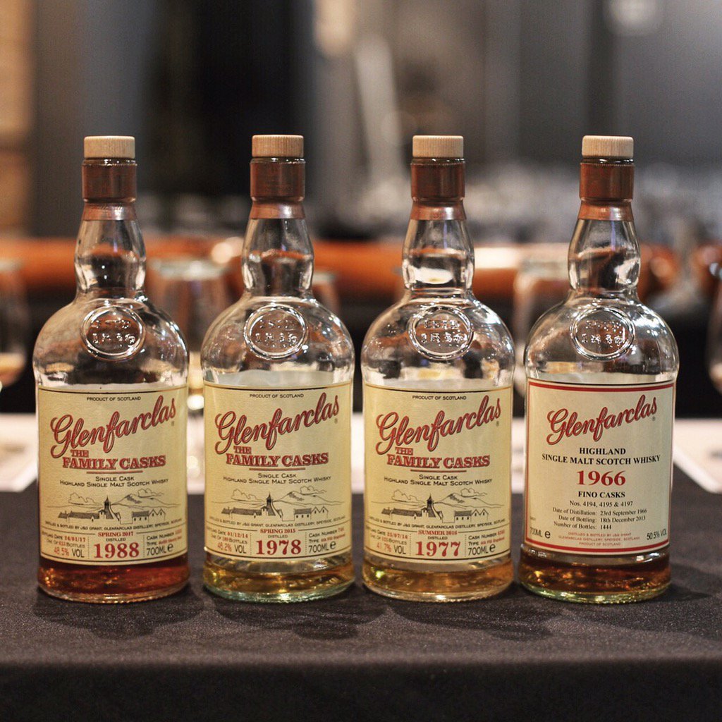 An amazing lineup of <a href="/glenfarclas/">Glenfarclas Whisky</a> Family Casks at <a href="/OakBarrelSydney/">The Oak Barrel</a>'s #Glenfarclas evening with Ian McWilliam.