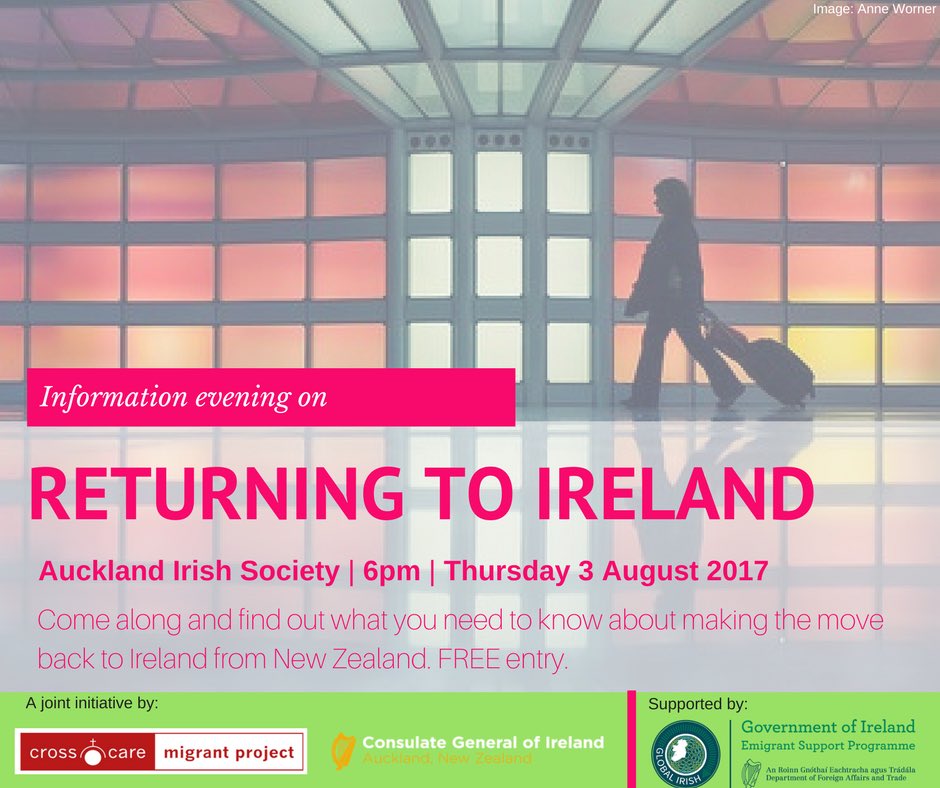 Thinking of returning to Ireland? Check out this upcoming information event at AIS @irlnz1 <a href="/AucklandGAANZ/">Auckland GAA</a>