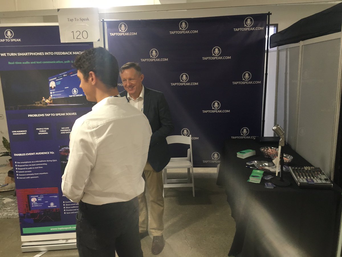 BizBashLive's tweet photo. The @taptospeak booth at #BizBashLA, booth 120 https://t.co/flNnDJR7RL