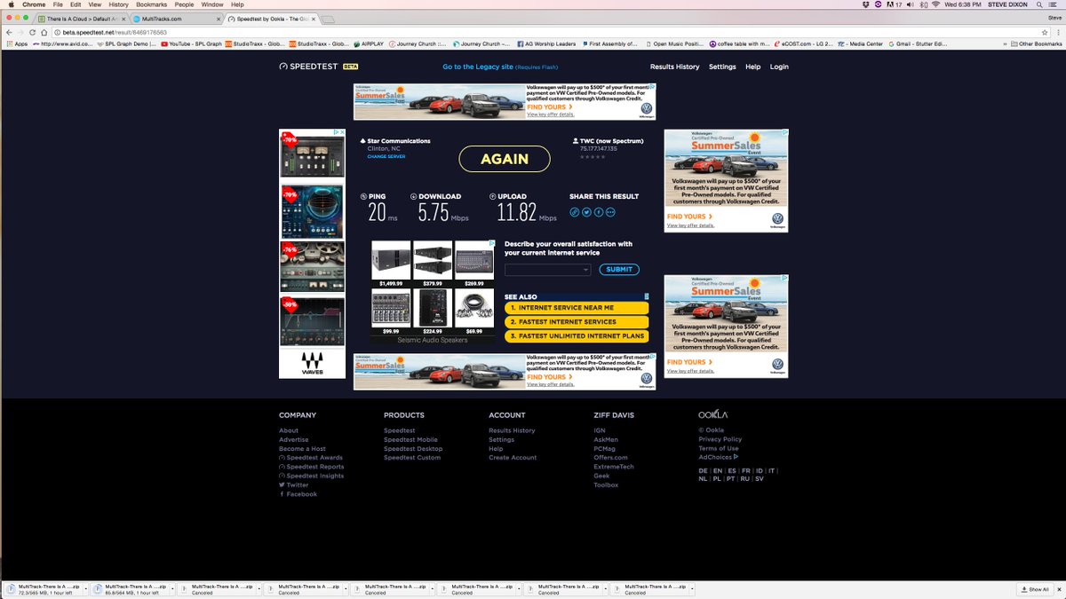 SteveDixon11's tweet photo. @Ask_Spectrum - This amazing speed is burning me down today! My workflow is practically to a standstill... https://t.co/WS6gJQj82A