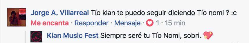 KlanMusicFest's tweet photo. Que te maten de amor y esto. 💖
#SomosKlan #ConElKlan #TíoNomiForLife 👣🌟 https://t.co/jvPMcKLCRk