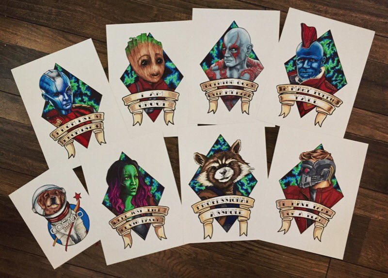 they are complete! love these characters so much... had to do a series!

{marker on bristol. 80+ hours total}