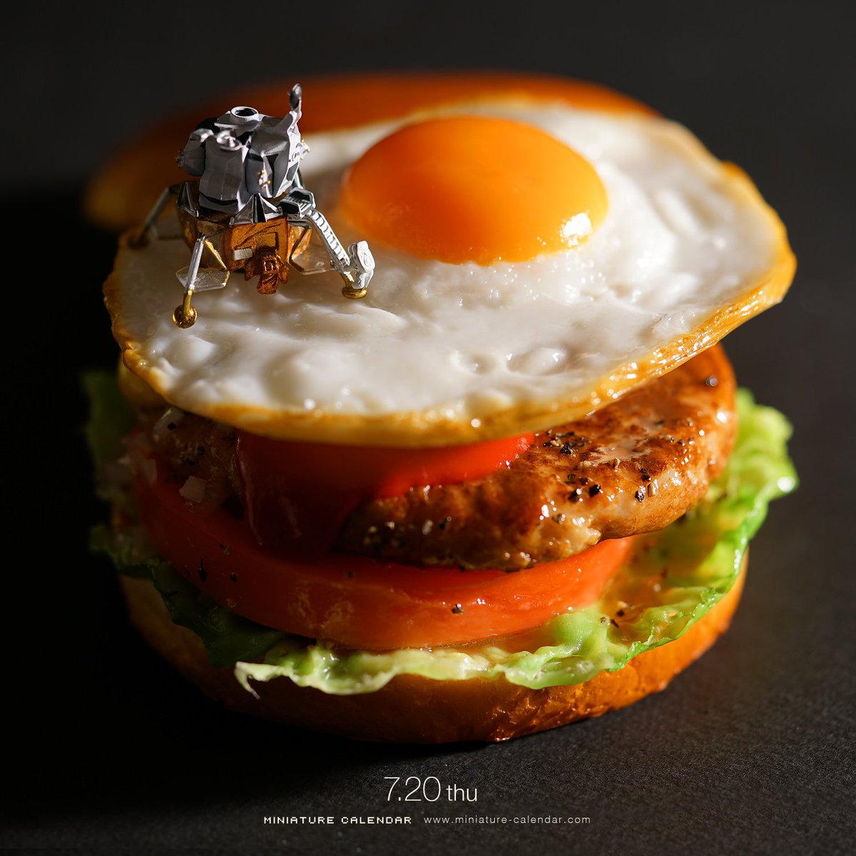 Tatsuya Tanaka 田中達也 Twitter પર 月見バーガー 今日は 月面着陸の日 ハンバーガーの日 です 食品サンプル Fakefood