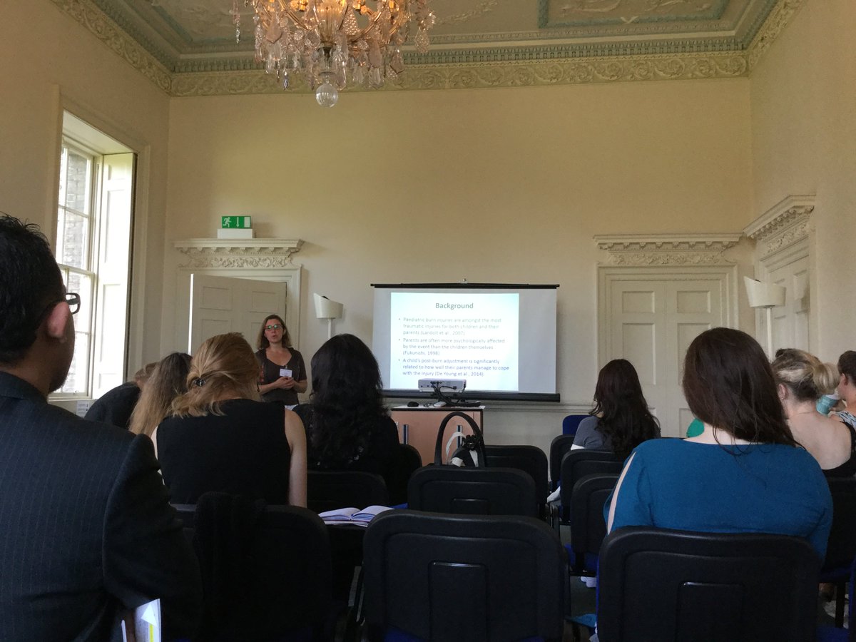 UoR_ICCAP's tweet photo. Child’s post-burn adjustment is related to parent’s ability to cope with injury @LunaCentifanti @UoR_ICCAP #ICCAP2017. https://t.co/59E2or8gbd