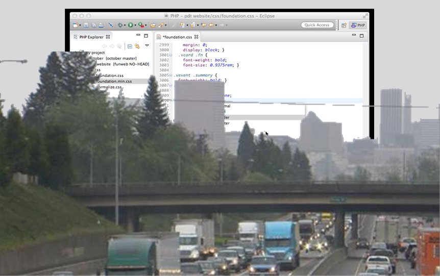 jeffbarr's tweet photo. When you are thinking dev tools and headline says "Eclipse to cause 'biggest traffic event in Oregon history, " ... https://t.co/hKAj3a1PZA https://t.co/Rj2Bok5Hm9
