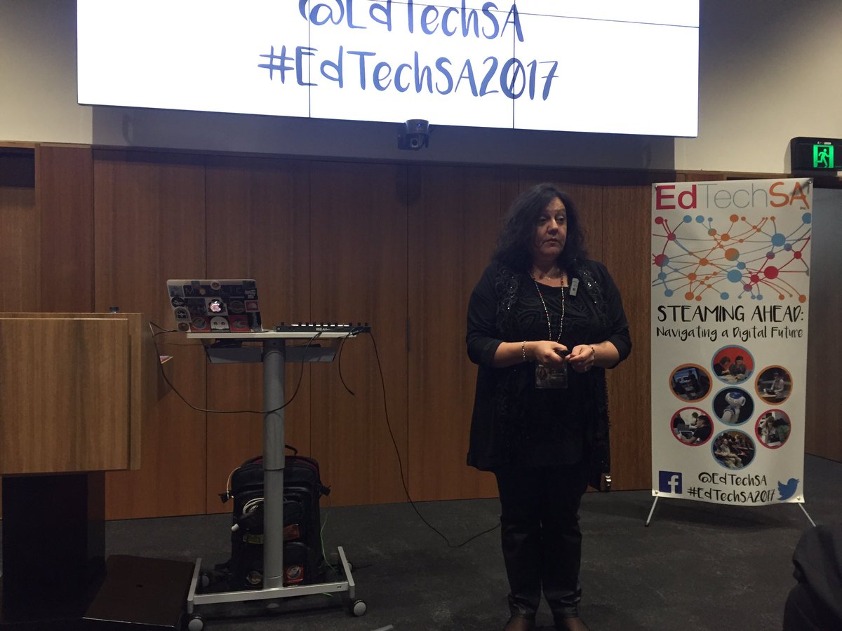 philthydrummond's tweet photo. We are going #livebeats @TFS_beats style at #edtech17 @EdTechSA w @Optamus @tina_p #beats #abletonpush #hiphoped https://t.co/xfNaLGZrDv