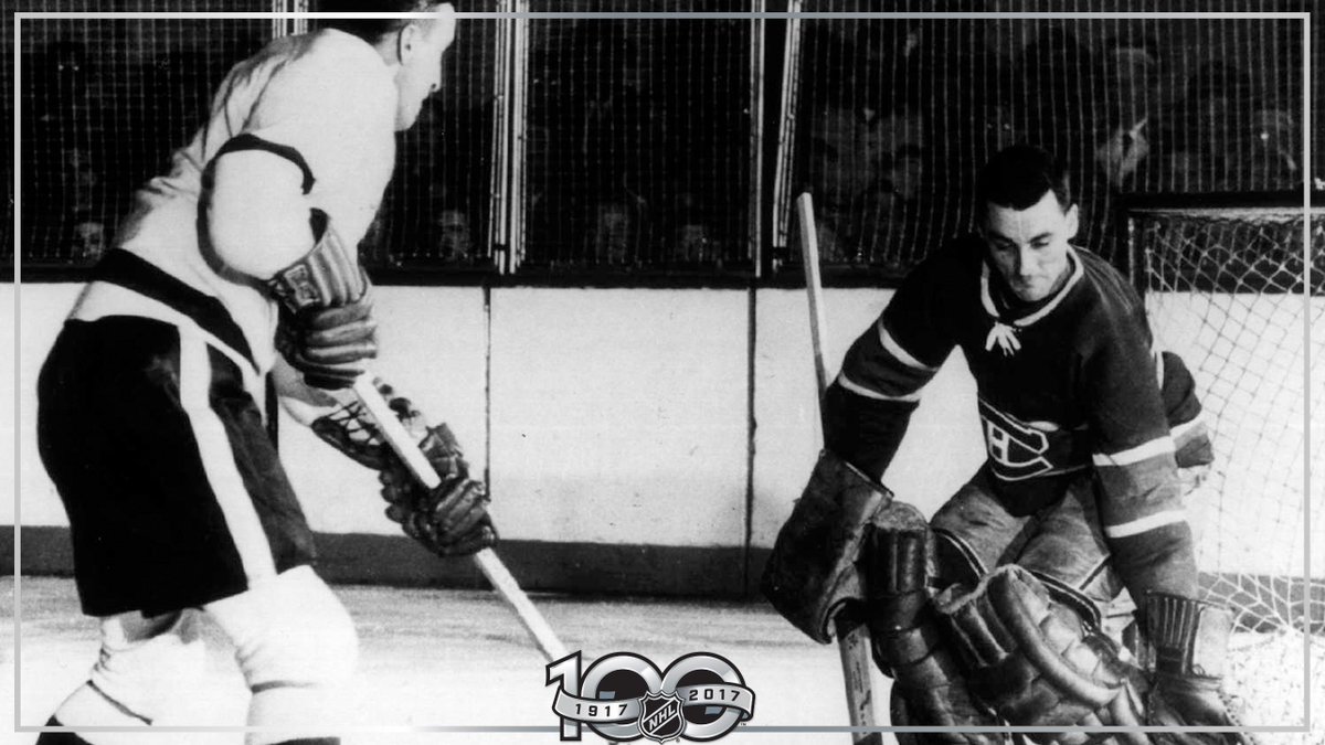 NHL's tweet photo. When you think great NHL goalies, you think Jacques Plante. A true innovator to the sport.

Story: https://t.co/qpXmGyh6e9 #NHL100 https://t.co/1lDJK1Dg51