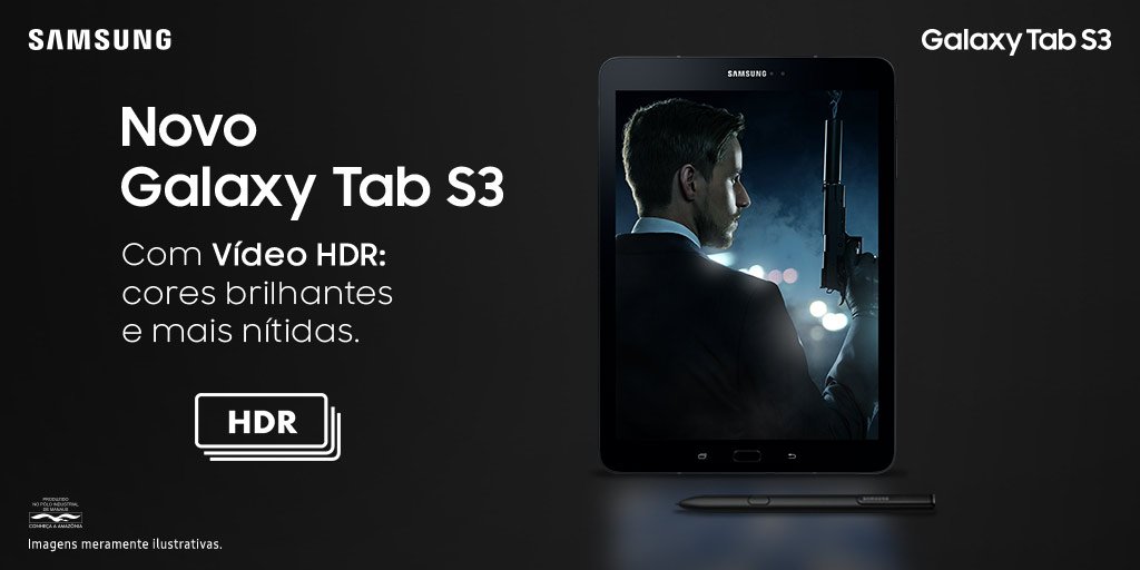 Aproveite o tempo livre para curtir sua série favorita com o novo Galaxy Tab S3. goo.gl/hsYhd9