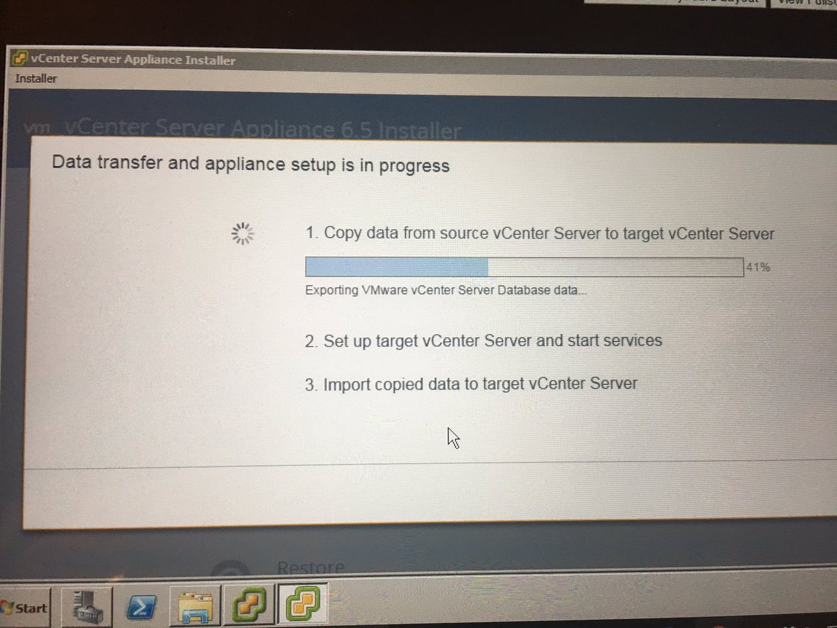 GigabritLLC's tweet photo. Practice Migration to VCSA you must, before doing it in Production. @VMware #migratetovcsa @VMwarevSphere https://t.co/eLscqEvznv