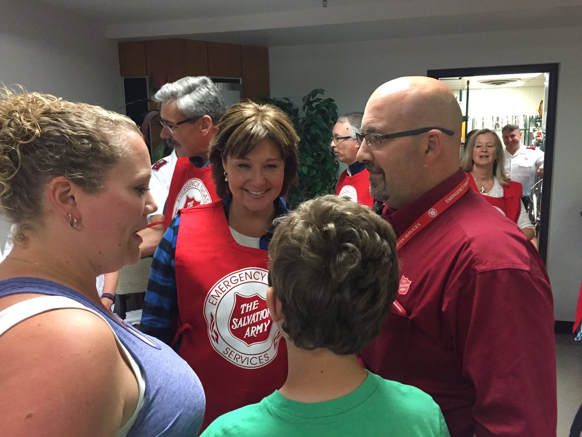 christyclarkbc's tweet photo. Inspired to see the #bcwildfire community response in #PrinceGeorge first-hand. More than 8000 evacuees being fed, housed, and supported. https://t.co/vb9Sq7Rq9L