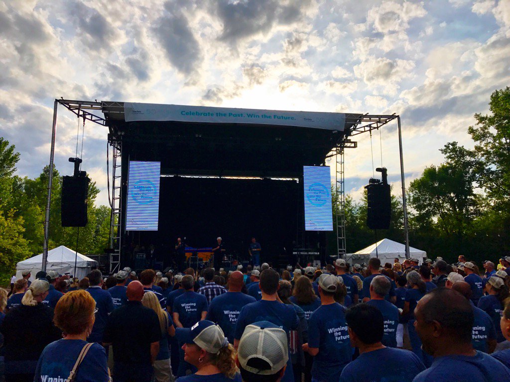 stevensawalich's tweet photo. Celebrating 50 years @starkeyhearing Wonderful group of employees that make the machine run! #starkey50 https://t.co/wEaofVf5Z5