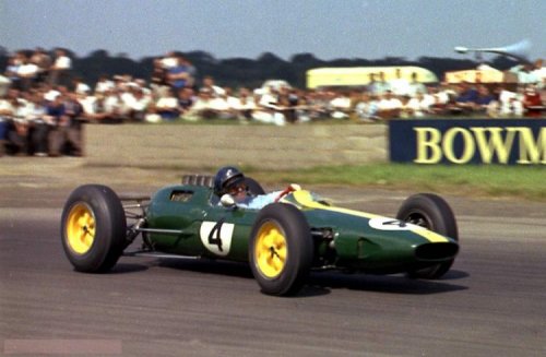 RetroRacingCo's tweet photo. Today in '63, Jim Clark leads home John Surtees and Graham Hill for a British 1-2-3 at the British GP @SilverstoneUK https://t.co/W23CkBfUfc