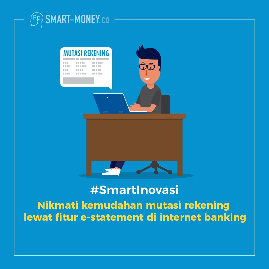 smartmoney_co's tweet photo. Kamu bisa menggunakan fitur ini untuk cek mutasi mulai periode September 2016. Caranya? Simak di sini https://t.co/3C7xqvCq4T
#SmartInovasi https://t.co/R3eTepw1NX