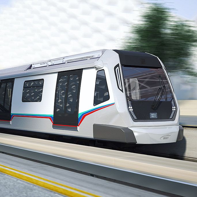 KSK_Land's tweet photo. Did you know that our newly operated MRT can travel up to a maximum speed of 98kph?  We might just be able to beat the traffic! https://t.co/qjKS6zyXls