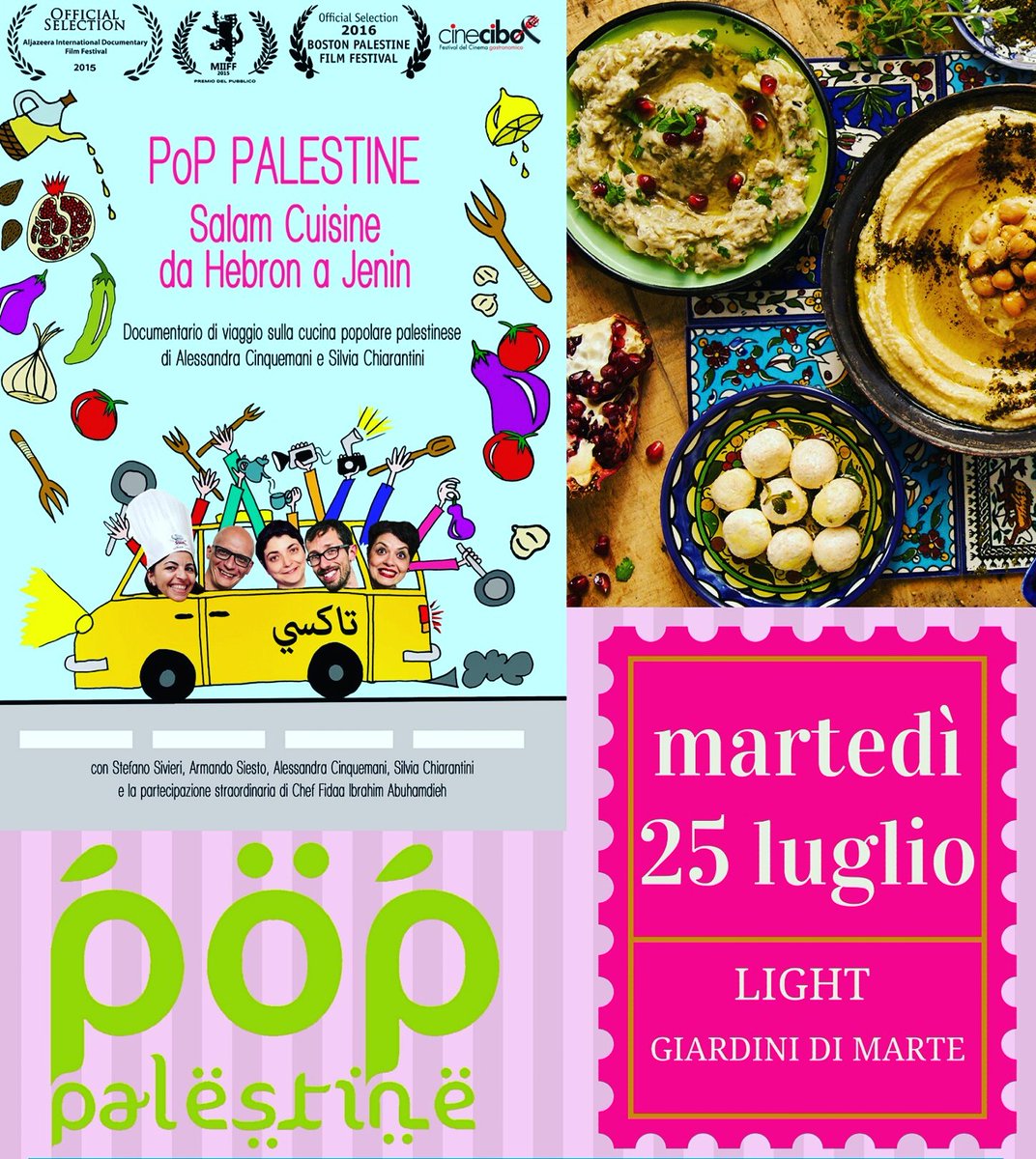 PopPalestine's tweet photo. Ci vediamo il 25 agosto a  #firenze. #aperitivi #palestinese e presentazione del #libro e del #documentario #pop #palestine https://t.co/dLvoCBqomc