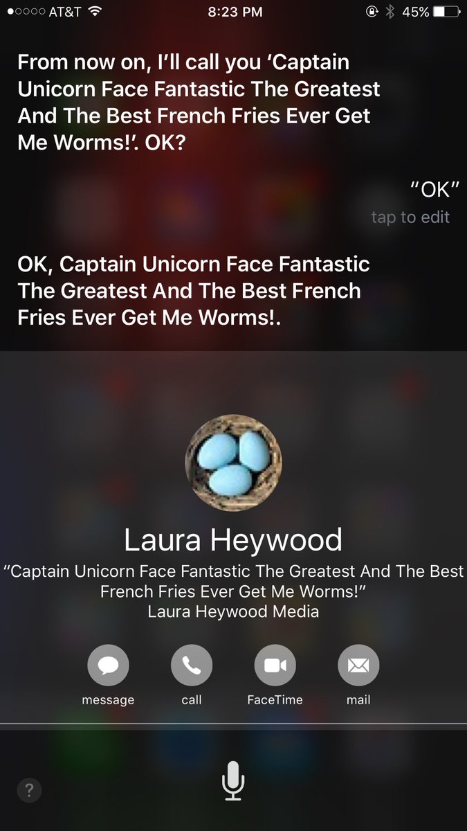 BroadwayGirlNYC's tweet photo. When the #nieces get ahold of auntie's phone... 🤣
Now: how shall we illustrate my new title in emojis? #FunWithSiri https://t.co/IKmrlvfkdx
