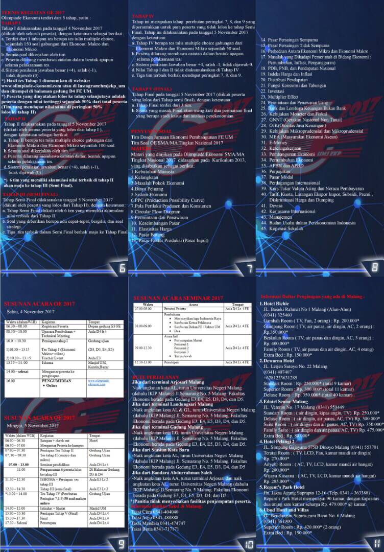 Selamat siang guys, hari ini kita share petunjuk pelaksanaan Olimpiade ekonomi nasional 2017.
Apabila kurang jelas, bisa hubungi CP kami ya