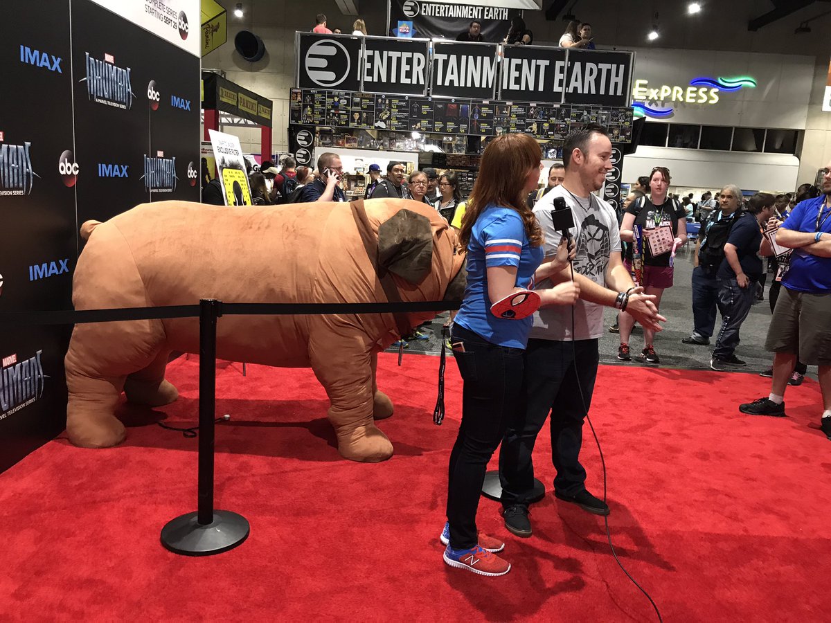 Harden_TF_Up's tweet photo. Lockjaw is AWESOME! Oh and hey @lorrainecink! #SDCC @theinhumans @marvel #Inhumans #areyouinhuman #marvel https://t.co/Jno6xhfHUp