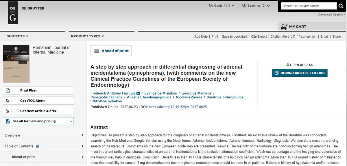 RomJInternMed's tweet photo. A step by step approach for diagnosis of adrenal incidentaloma.#rjim #RomJInternMed #Pubmed #Endocrinology #Romania
https://t.co/6bB0FnfhL4 https://t.co/t72TbDFKbS