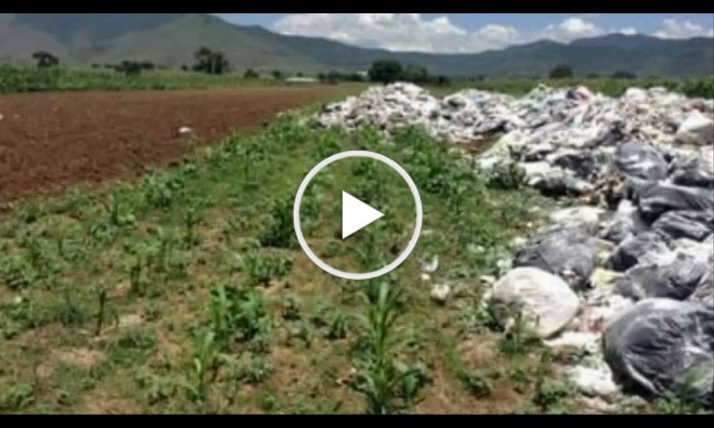 Tiró ilegalmente Gobierno de Oaxaca toneladas de basura en cultivos - hojapublica.com/2017/07/19/tir… #Oaxaca