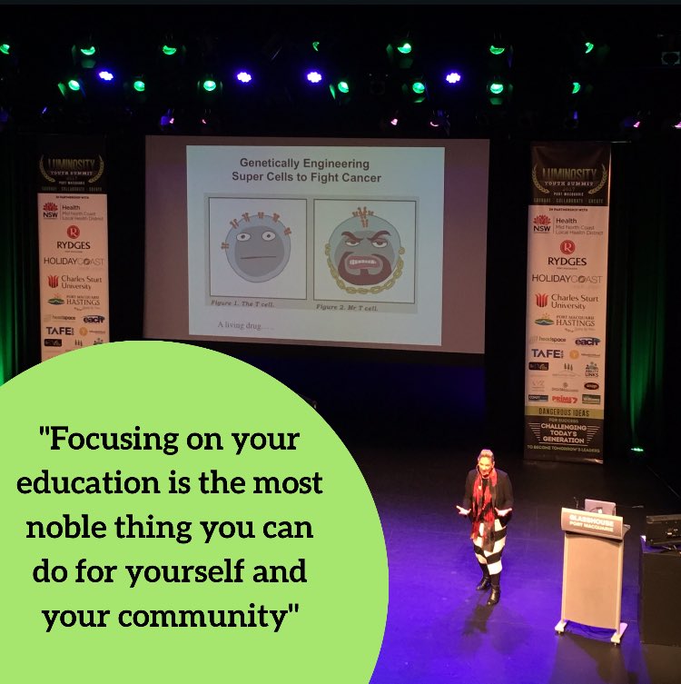 Wow! <a href="/DrMistyJenkins/">Misty Jenkins AO</a> is an inspiration to all budding scientists and beyond with her incredible success story! #LYS17