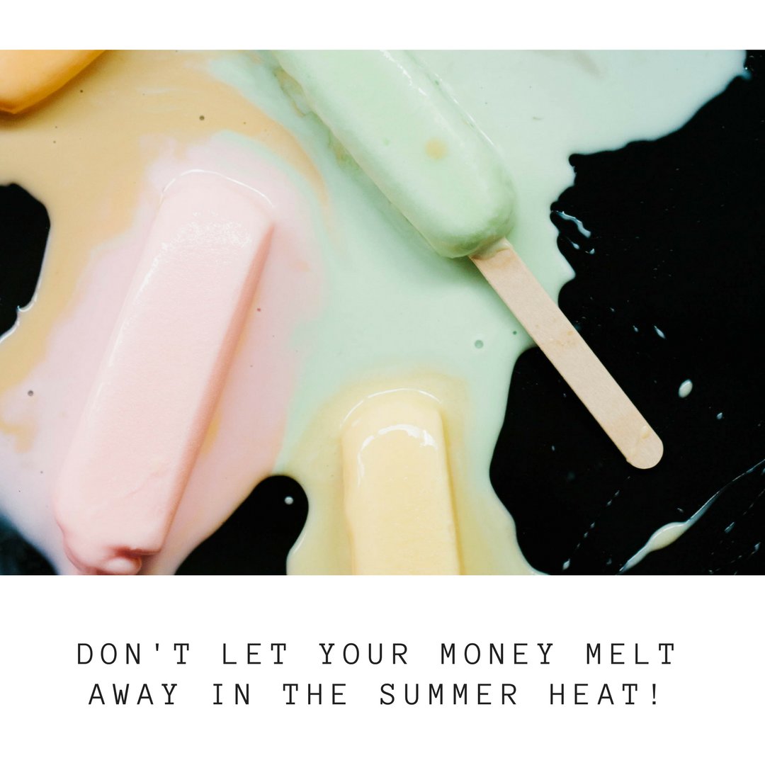 genwealthy's tweet photo. Don't let your money melt away in the summer heat! Turn up the AC one degree more and get creative to save money! #itssohot  #staycool https://t.co/wUrq7lwhA1