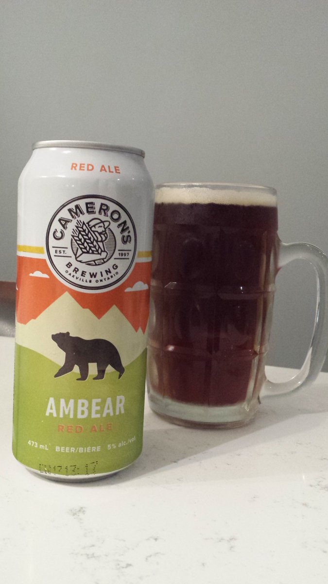 Mr_Heps's tweet photo. Because it's Wednesday... I thought I would also try an #Ambear by @CameronsBrewing from #Oakville #Ontario. #CraftBeer #SummerLife https://t.co/gfUebf6uo8