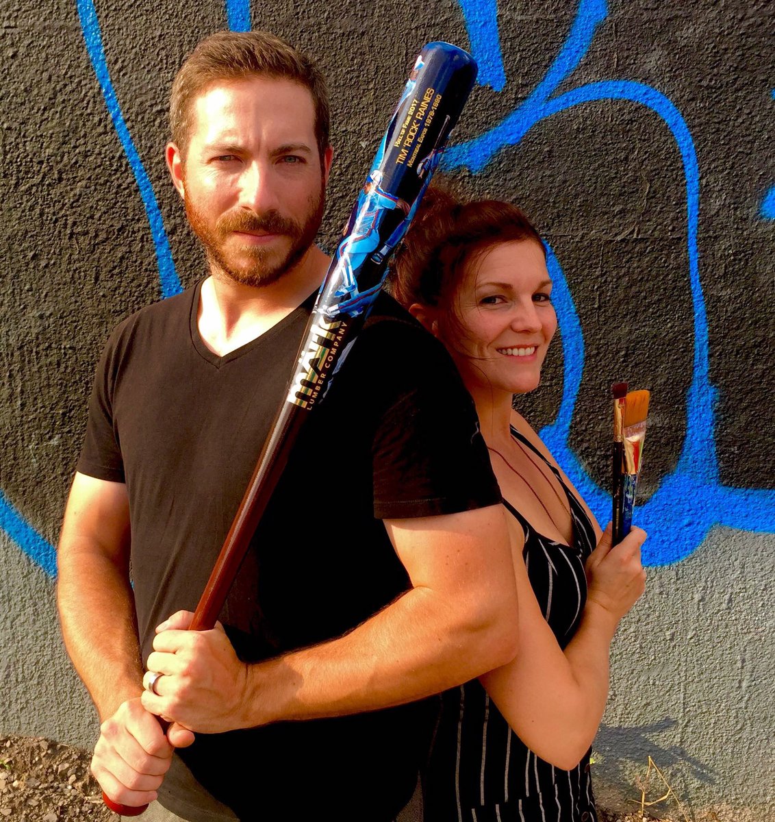 Madosa4's tweet photo. A perfect team for a perfect project. So proud of the final result. @mark_lumber you're the man. #baseball #mlb #Cooperstown #Montreal #MTL https://t.co/njYMiLxAK5