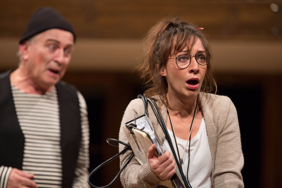 MelbTheatreCo's tweet photo. 'All of us are constantly in a state of mild terror' - @EmJGoddard chats to @theAUreview about #mtcNoisesOff. https://t.co/JNY6lBr0Tp https://t.co/Ju84ORRywT