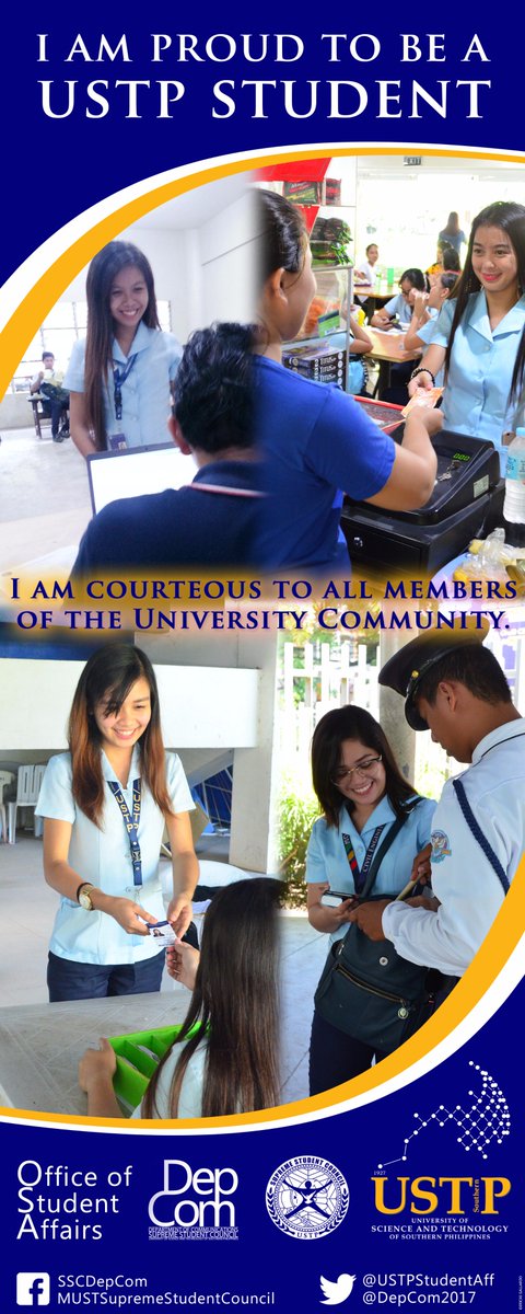 ustposacdo's tweet photo. "If a man be gracious and courteous to strangers it shows s/he is a citizen of the world" - Francis Bacon

Keep it up, USTP students! https://t.co/JQjWMW1g98