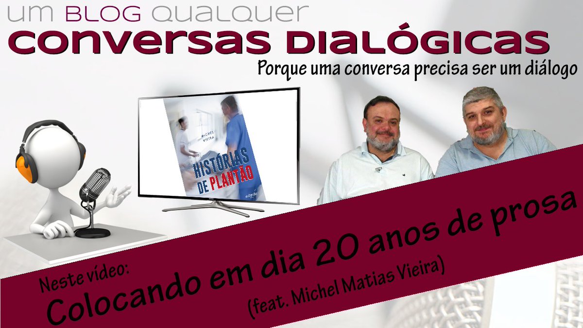 UmBlogQualquer's tweet photo. E olha só o que vem por aí no canal... 
Uma conversa sensacional na companhia do amigo @michelmvieira
Não percam! https://t.co/cnH3NcL6Af