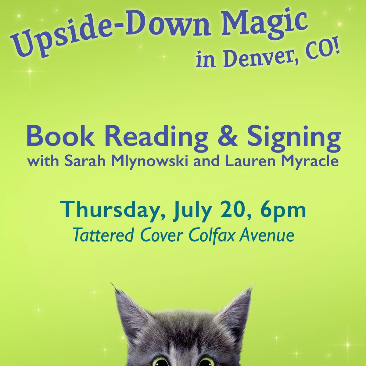 SarahMlynowski's tweet photo. Tomorrow! Come meet me and @LaurenMyracle in Denver! https://t.co/D8ldUWOprm