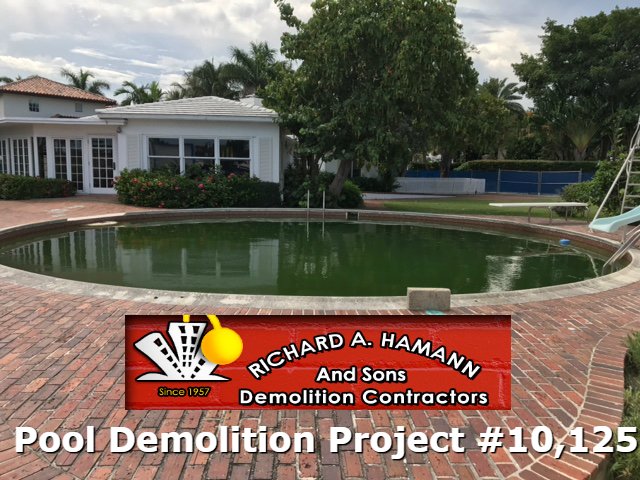 rickhamann1's tweet photo. #PoolDemolition project #10,125 #Hammanandsons #WestPalmBeach "Trusted to deliver Excellence Since 1957" #demolition #contractors https://t.co/762KPjRVqS