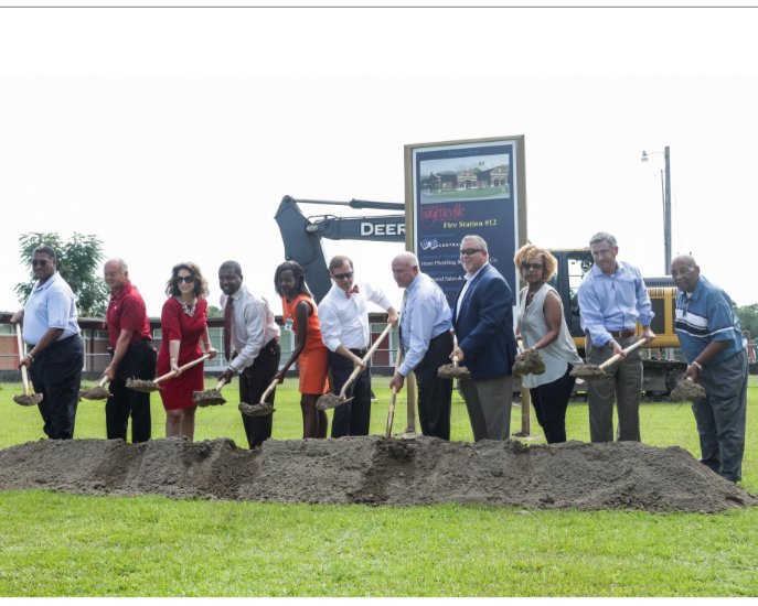 Another great day, another ground breaking.  City of Fayetteville on the move.  Fire station #12, address 911 Hope Mills Road.