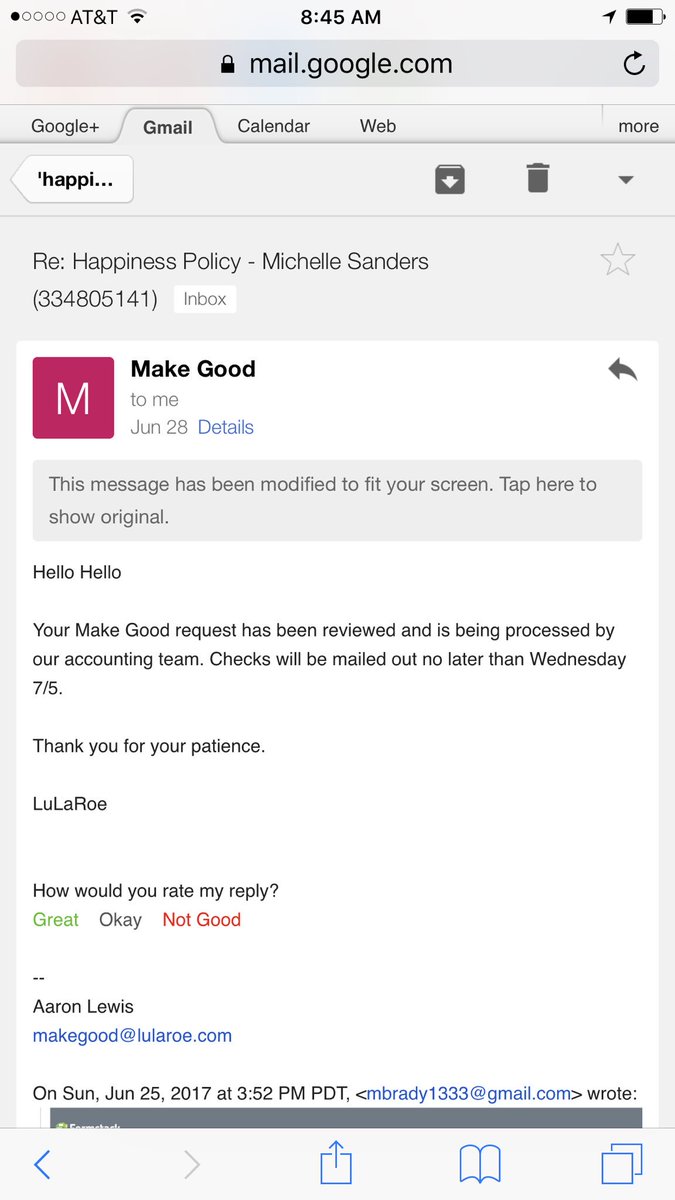 moer0x's tweet photo. @LuLaRoe @LuLaRoeSupport #refundsforallLularoe #LLRmakegoodONMYCHECK #scammers #ismellalawsuit #lawyers https://t.co/8j1keGyHrm
