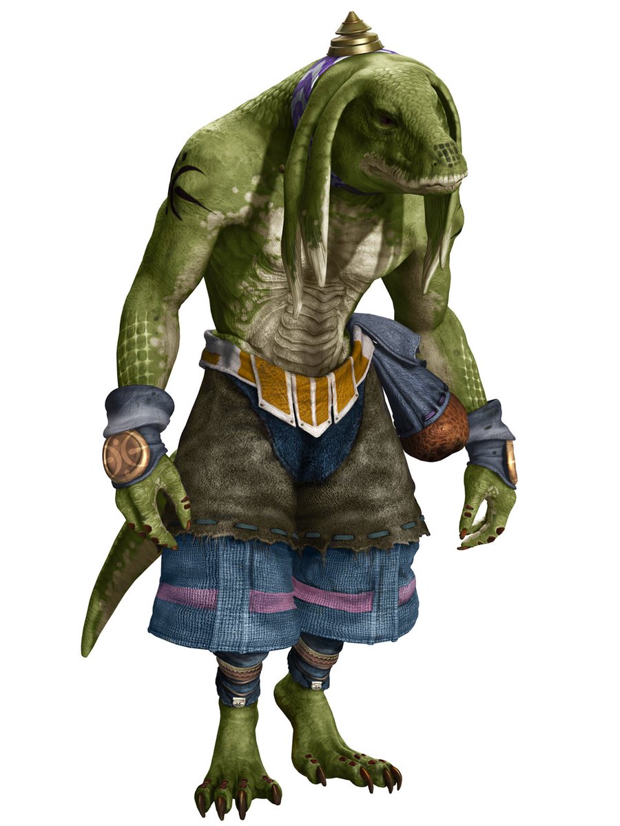 リザードマン そういえば昔集めてたバンガ族の画像で高精細の画像を保存してたの思い出したので載せてみる 4枚目はポリゴンだけど パン一のバンガ Ff12