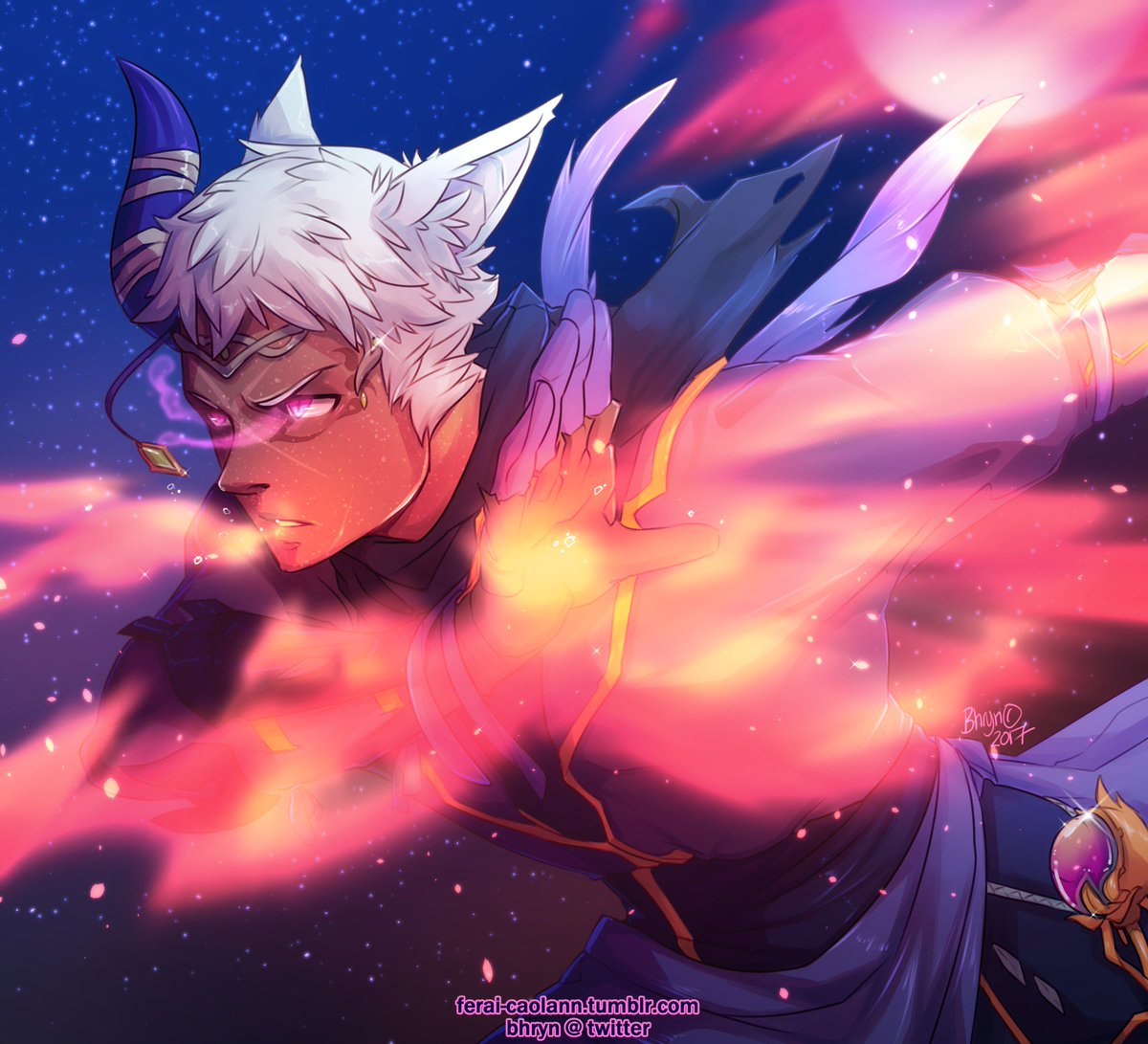 Bhryn's tweet photo. My FFXIV toon as another test of the style #ffxiv #ferai #miqote #ninja https://t.co/kqxKuZxymd