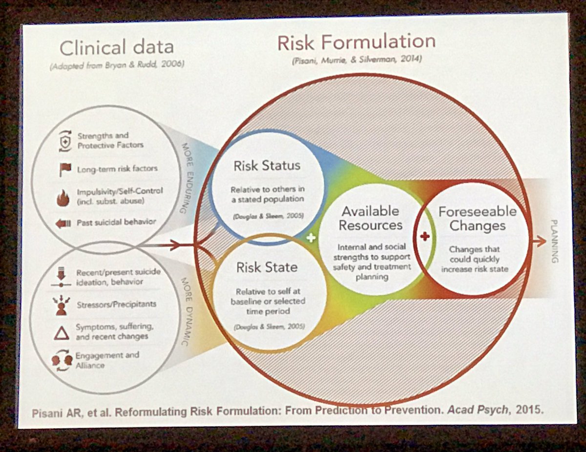 sspencerthomas's tweet image. Silverman: Using a risk formulation framework can help us better plan tx #IASP17 #PreventingSuicide #CollaborativeApproach