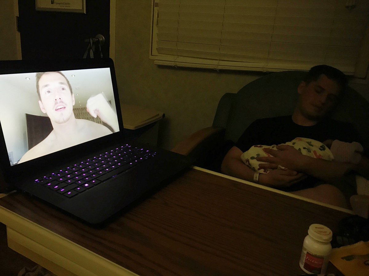 codi_wilcox's tweet photo. @ProSyndicate we had a baby less than 12 hours ago but still keeping up with life of Tom #commitment https://t.co/7ACLAcp7uz