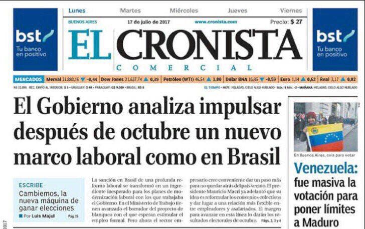 rodolfoCeniz's tweet photo. #MACRI Y #CAMBIEMOS
QUIEREN UNA #ReformaLaboral COMO LA #ReformaDeTemer
TE ESTAN APUNTANDO,
NO DEJES QUE GATILLEN,
VOTA EN DEFENSA PROPIA. https://t.co/QmuMobd4i7