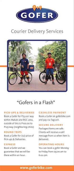 GoferBike's tweet photo. What is Gofer?
#DeliveryCourier #Courier #CourierPh #DeliveryPH #GoferPH #Gofer #BikeMessenger #Bikers #BikerPh #MakatiPride #delivery https://t.co/qjEUazFNSi