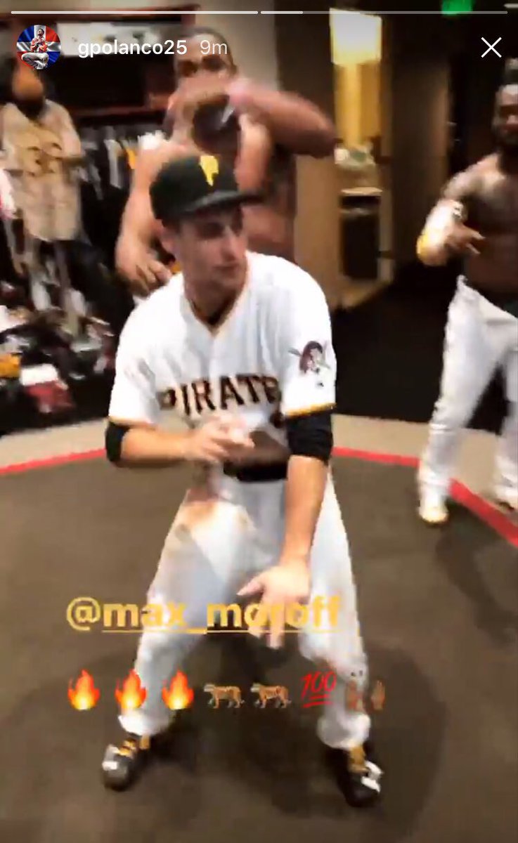 Pirates's tweet photo. Clubhouse celebrations on IG Stories. 👀 #RAISEIT https://t.co/sQ7v4tPfmi