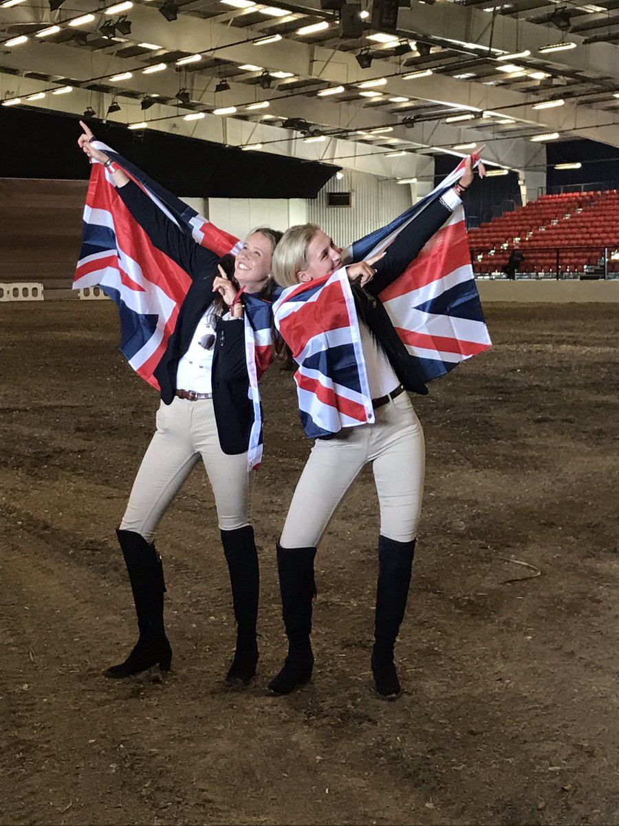 alibutler2's tweet photo. Young riders GB looking amazing in @FairfaxFavor boots and @Welligogsltd shirts at trot up and opening ceremony #millstreet Europeans https://t.co/XWu6xJkVAT