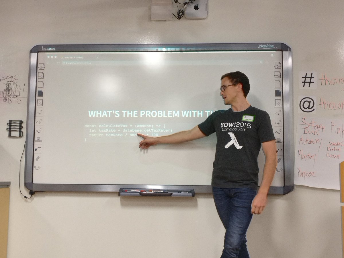 joatmon08's tweet photo. @covingtondoan & @mdjnewman introduced me to #JAMstack & #functionalprogramming @WWCodeDFW. Thanks @lynndupree06 & #thoughtworksdallas! https://t.co/nwrPVYdkvA
