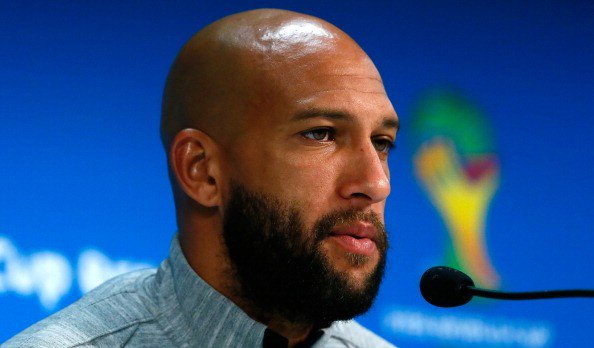 Sam_Bennion's tweet photo. Timmy Howard is like one "just for men" box away from going full Marvel villain. #usmnt #USAvSLV #boxofscraps https://t.co/LGJKxTSWyG